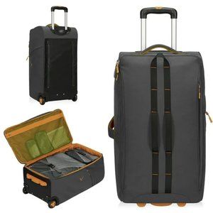 GREY Hynes Eagle 21" 34L Rolling Upright Duffel Bag Carry on Luggage Suitcase